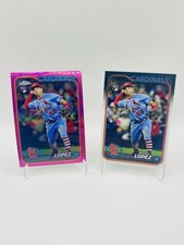 Irving Lopez 2024 Topps Base & Chrome Pink Refractor Rookie St. Louis Cardinals
