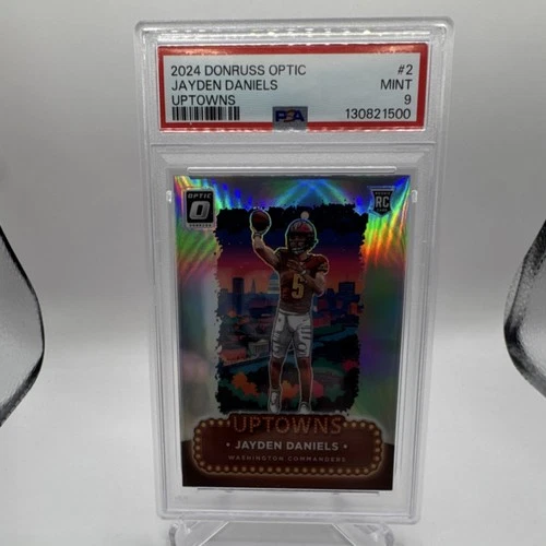 2024 Panini Donruss Optic Uptowns Rookie Jayden Daniels #2 PSA 9 Commanders