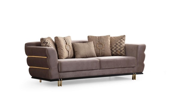 Dreisitzer PolstermöBel Couch Sofa Couchen Sitzpolster 230Cm Wohnlandschaft-image
