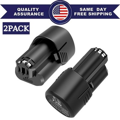 2-PACK 4.8Ah Battery For Bosch 12V Lithium BAT411 BAT412 BAT414 GSR GDR GSB GWI