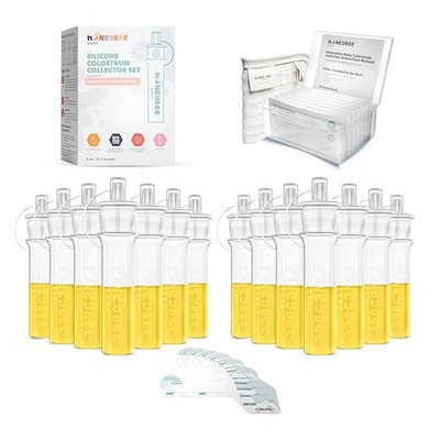 Honeybee Baby Colostrum Collector Kit | Reusable Silicone Breast Milk Collector