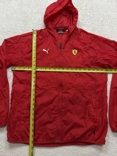 Puma Scuderia Ferrari F1 Rain Wind Jacket Size Medium Red image 10
