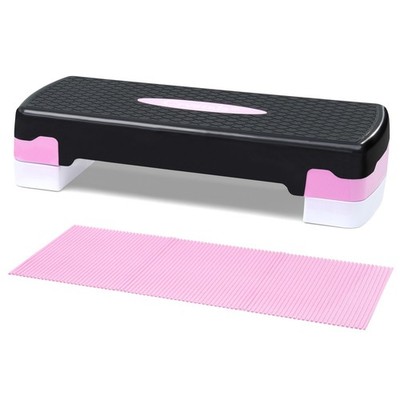 AEROBIC 2 STUFEN EINSTELLBARE YOGA SCHRITT FITNESS SCHRITT SPIELMATTE HÖHENBLÖCKE