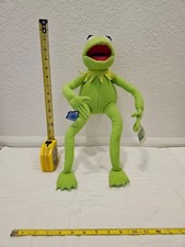 Muppets Kermit The Frog Poseable 20" Plush Applause Jim Henson Vintage 1990s NWT