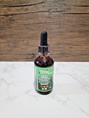 Clean Nutra Oil of Oregano Drops   Black Seed, Elderberry, D3 K2, Olive 2oz