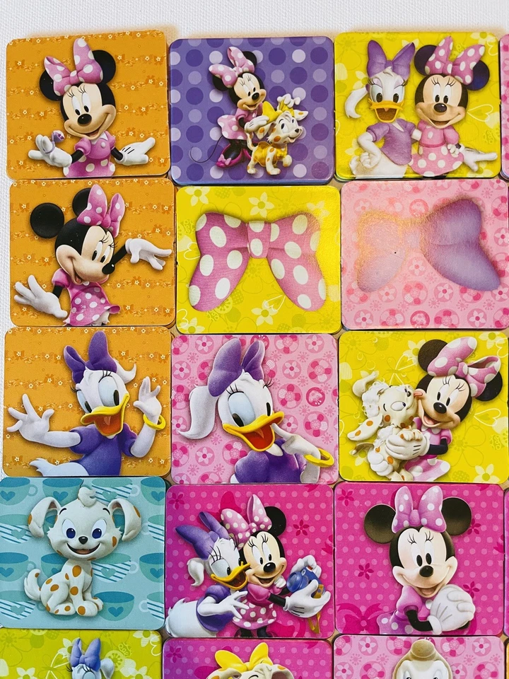 Disney Minnie Mouse Memory Match Game 72 Cards Complete Family Fun Gift - Image 3 of 4