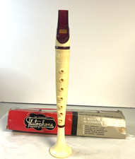 Vintage 1950's Thompson Flutophone Flute Red White Trophy Music co Chromatic