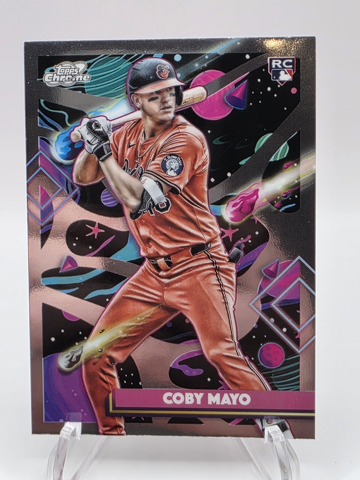 2025 Topps Chrome Cosmic- Coby Mayo Rookie #154 Baltimore Orioles (RC)