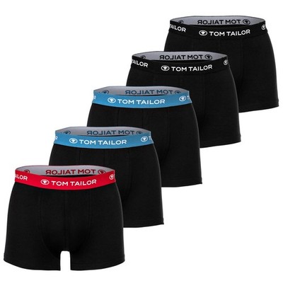 TOM TAILOR Men's Boxers, 5-Pack - Hip Pants, Trunks, X-Lastic, Cotton...