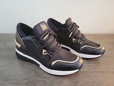 Michael Kors Woman s Liv Trainer Canvas Logo Sneakers Black / Brown - Size 8M