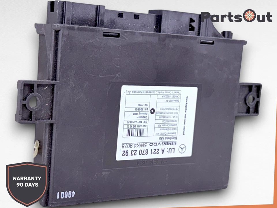 Unidad de módulo de control Go sin llave Mercedes W221 S550 CL550 2007-2013 2218702392 OEM Foto 2 de 4