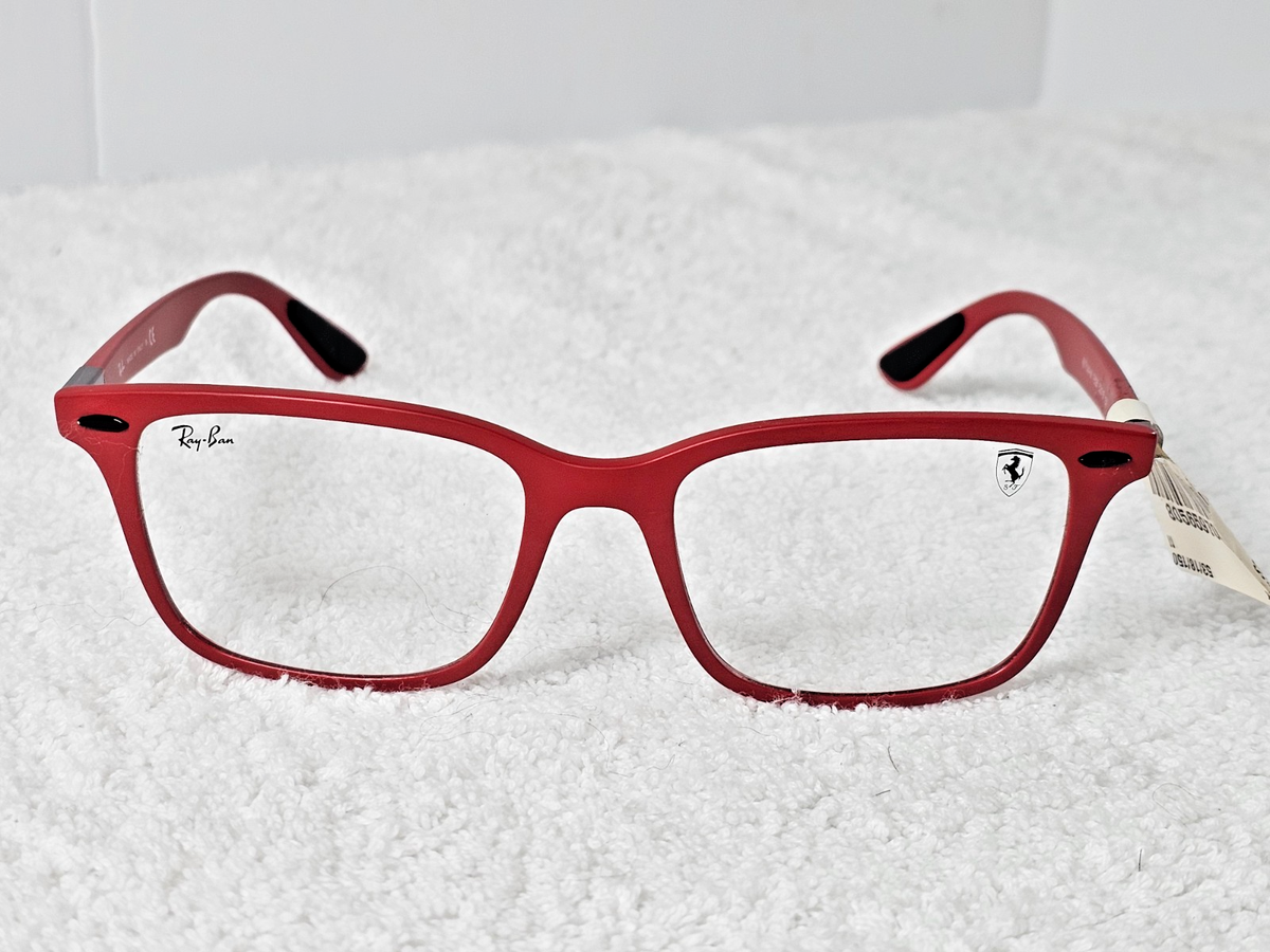 Ray-Ban Scuderia Ferrari RB 7144-M F628 Matte Red Eyeglasses