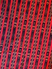 Guatemalan ikat fabric - hand-woven on a foot loom