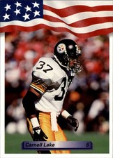 1992 All World #132 Carnell Lake - FB