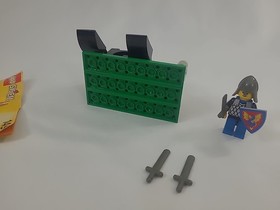 Lego Castle Black Knights 1491 Dual Defender Set 1992 Incomplete W Instructions