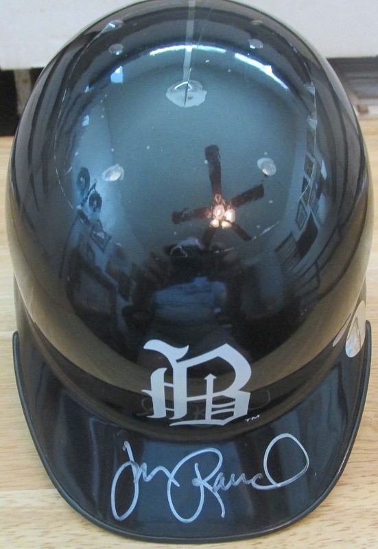 JON RAUCH AUTOGRAPHED BIRMINGTON BARONS JUST MINORS MINI-HELMET