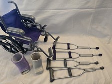Journey Girls Wheelchair Crutch Playset 2 Casts 2 Crutches 18" American Girl Sz