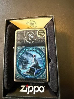 Zippo 47576, Anne Stokes-Gothic Woman Design, Street Chrome Lighter, NEW