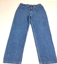Y2K Sonoma Women's Jeans Size XL W38" x 32" Blue Tapered Drawstring High Rise