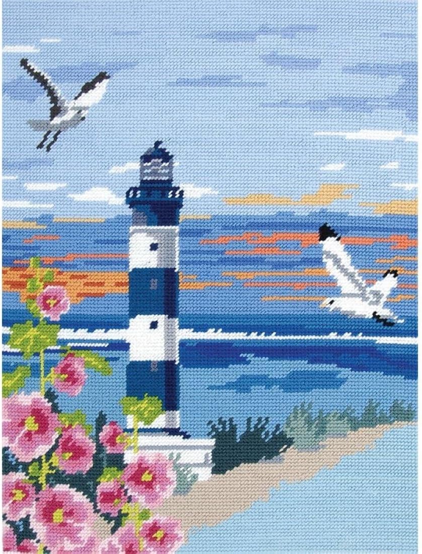 DMC Preprinted Canvas Tapestry - Lighthouse C2209