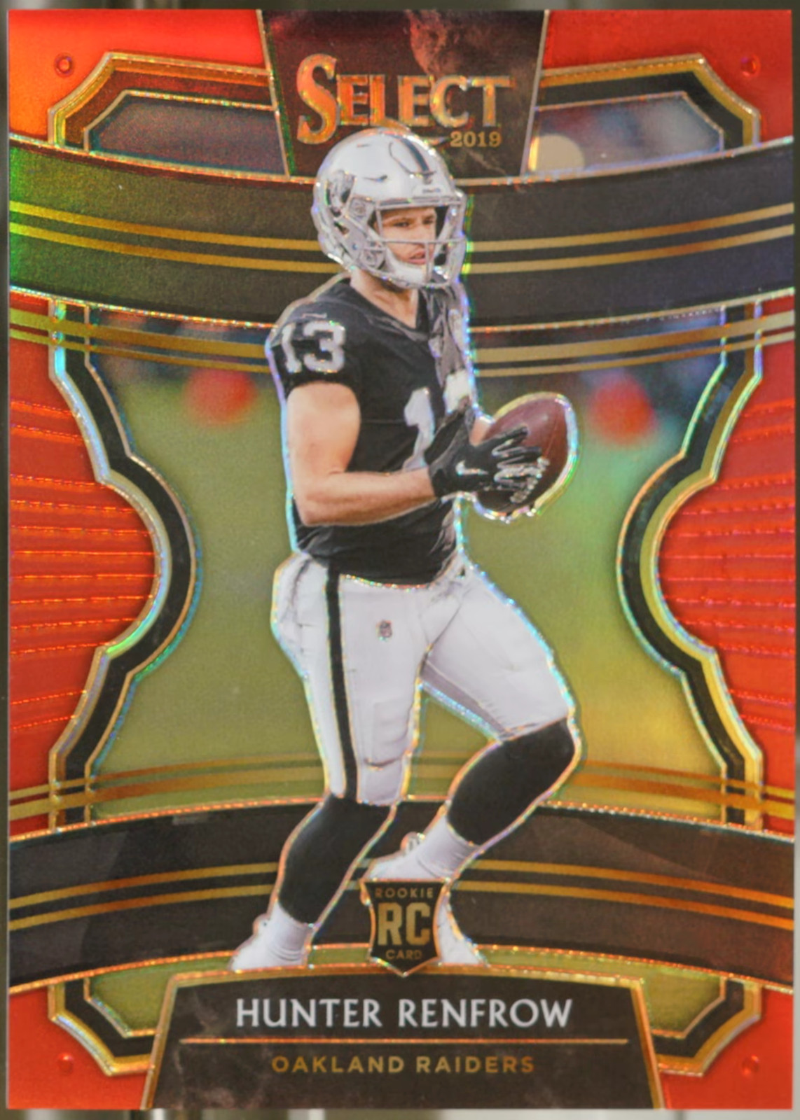 2019 Panini Select - Red Prizm #33 Hunter Renfrow /99 Football EX