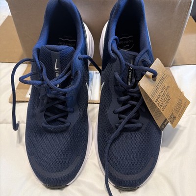 Nike Revolution 7 - 11 Men's Running Sneakers Navy Blue Mesh Low Top Comfort New