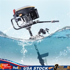 4-Stroke 9 HP Outboard Motor Gas powered Boat Engine With Air Cooling Heavy Duty