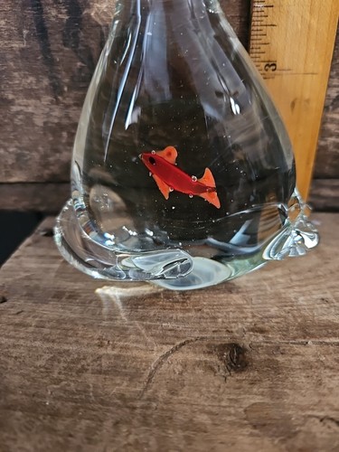 Dynasty Gallery - Blown Art Glass ~ Kitty Cat with Fish in Belly - Picture 4 of 11