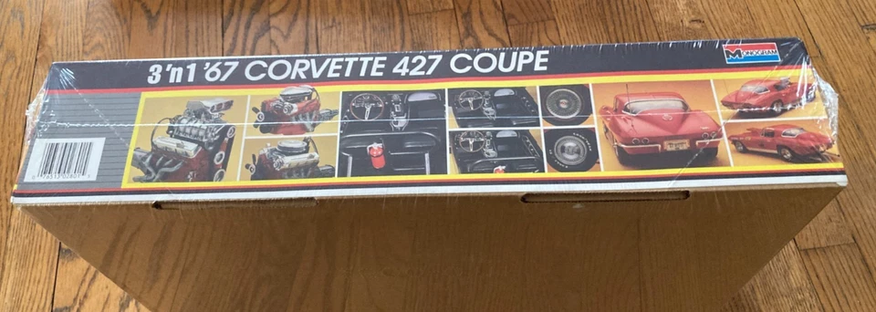 1:12 Monogram 67 Corvette 427 Coupe Model Car Kit 2801  Brand New Sealed - Image 2 of 2