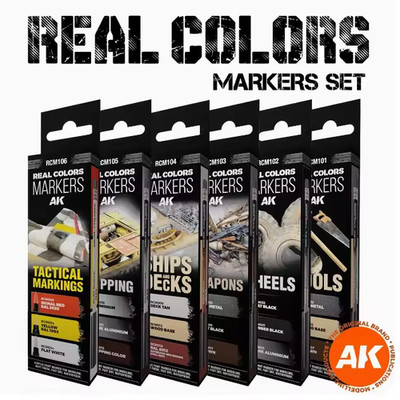 AK Interactive Real Colors Markers Set RCM - US