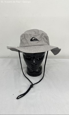 Quicksilver Safari Boonie Bushmaster Bucket Hat Sz L/XL Gray /Silver 100% Cotton