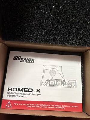 SIG SAUER Romeo-X Pro Red Circle Dot Handgun Dot Sight Black SORX1000
