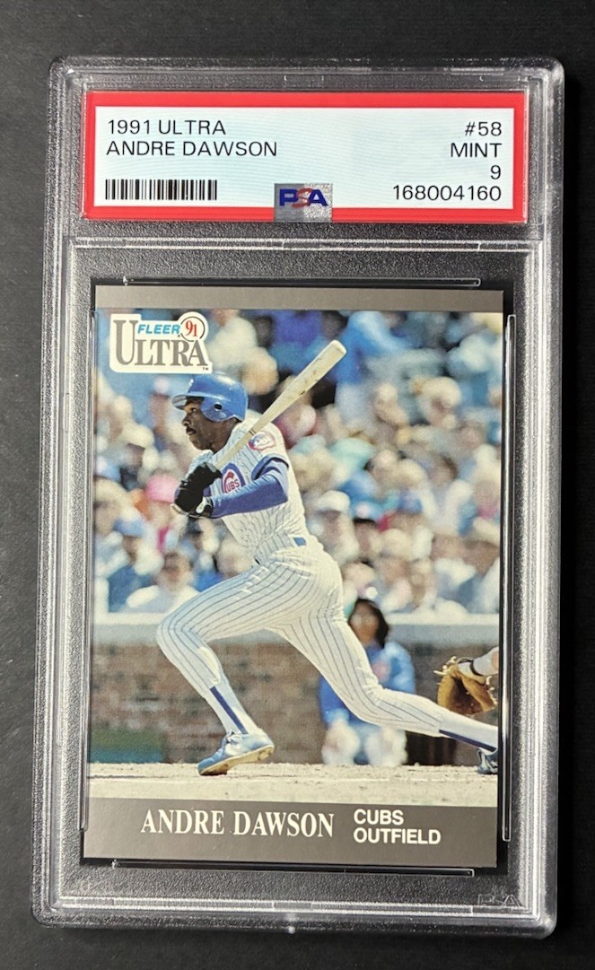 1991 Ultra Andre Dawson PSA 9 Chicago Cubs Expos 