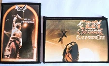 OZZY OSBOURNE  x 2 vintage  sew on photo  patches Blizzard of Ozz , live concert