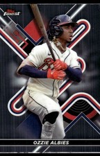 Ozzie Albies 2022 Finest #32 Atlanta Braves MLB READ FREE SHIPPING AutographDen