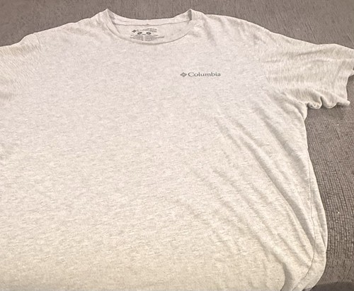 Columbia PFG Men's L Gray Graphic Logo Crew Neck Short Sleeve T-Shirt