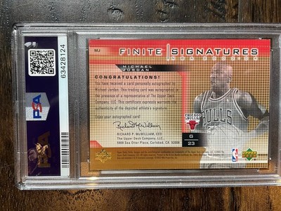 2003 Upper Deck U.D. Michael Jordan Finite Signatures GOLD auto