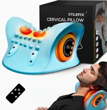 Hugterra Neck Massager 2025, Neck and Shoulder Relaxer with Heat, 3 Modes, Porta