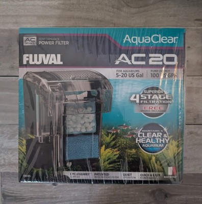 Fluval AC20 Power Filter - Brand New In Sealed Box - Made In Italy - 100 US GPH