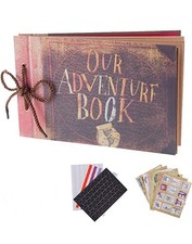 Our Adventure Book Scrapbook Pixar Up Family Photo Album Expandable 11.6x7.5