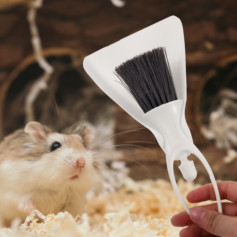 Cleaning Tool Set Small Dust Pan and Brush Broom with Hamster Cage ...