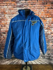 Vintage Mighty-Mac Sports NHL St Louis BLUES Puffer Jacket Sz XL EUC!