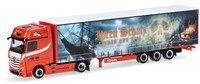 Herpa - Mercedes Benz Actros 4X2 Mit 3-Achs-AnhäNger Ferntrans Haas - 1/87 - ...