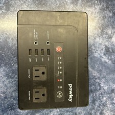 Powkey Portable Power Station 200W 2 AC Outlets, 4 USB, 1 DC Port Camping Travel