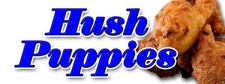 HUSH PUPPIES DECAL sticker fried batter dough cart supplies stand trailer