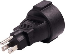 US to Europe Adapter USA NEMA 5-15 to Europe Schuko Female Plug Adapter 5-15P to