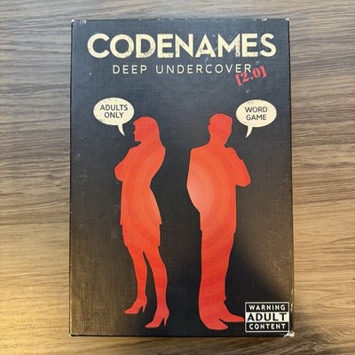 Codenames Deep Undercover 2.0 Adult Party Game 18+ Lark & Clam Complete
