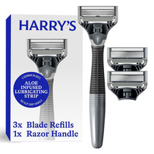 Original Shaving Kit for Men - Razor Handle, 3 Razor Blade Refills