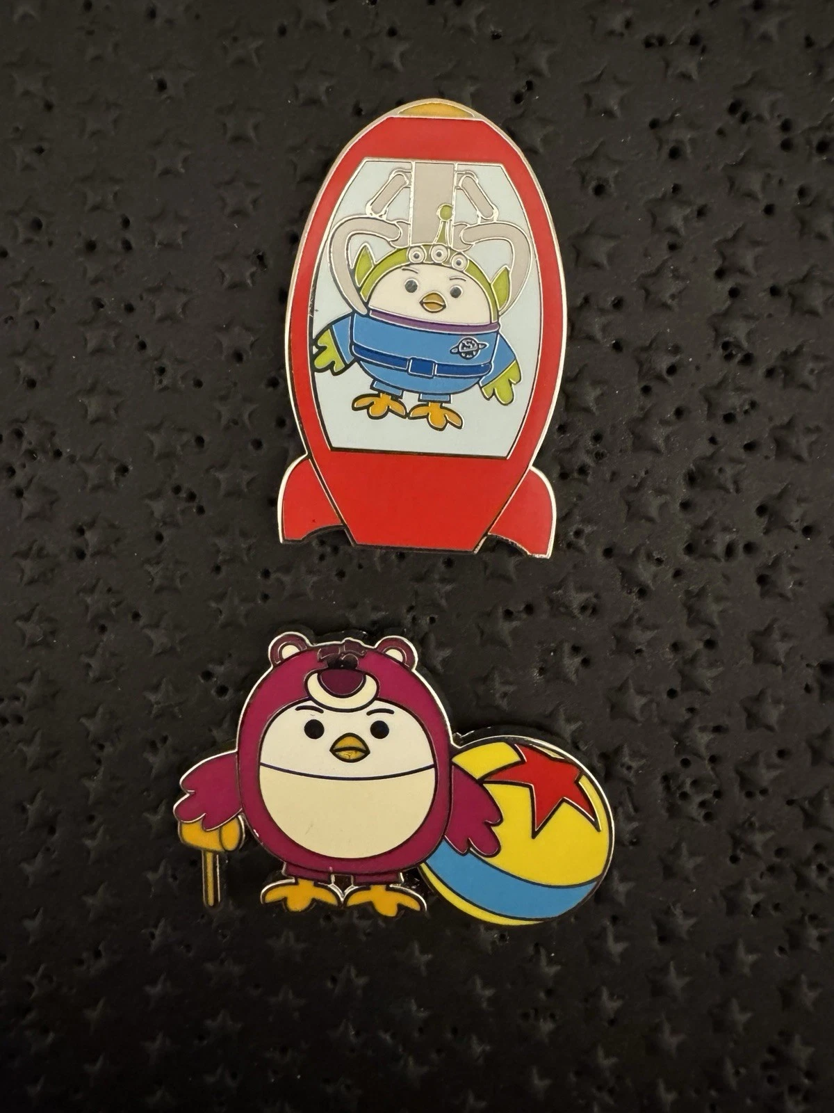 2 SDLR Shanghai Disney Resort SDR Al's Toy Barn Mystery Chicken Pins