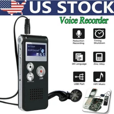 Digital Voice Recorder Dictaphone Audio Sound Recorder Mini Small Spy Lecture